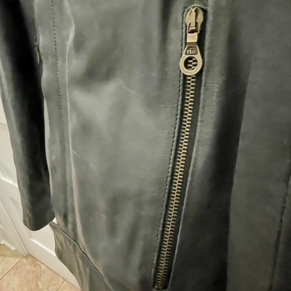 Ducati Black Leather Bomber Jacket for Men - Picture 7 of 12